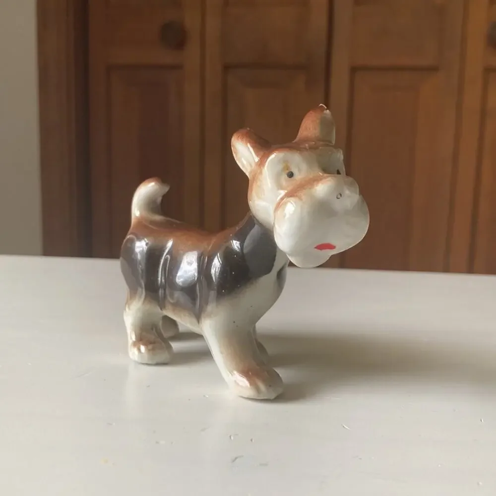 Vintage Porcelain Made in Japan Scottie Dog Figurine